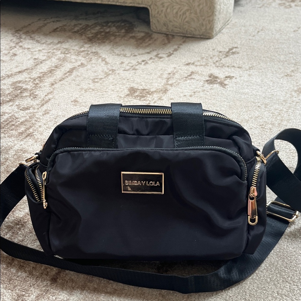 Bimba y Lola Black Nylon Crossbody Bag